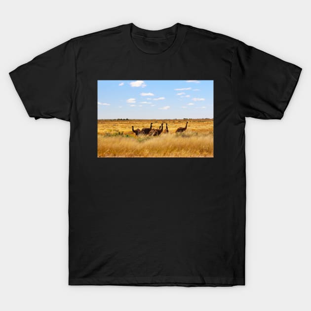 Emus in the Outback! T-Shirt by Mickangelhere1